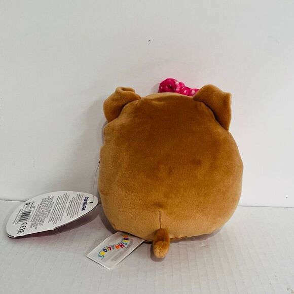 Squishmallows Andres The Sheltie Dog (Pink Headband)   5”   NWT - Picture 2 of 5